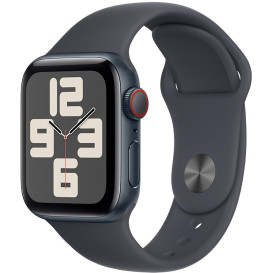Smartwatch Apple Watch SE 40mm GPS + Cellular alu w kolorze północy z paskiem sportowym w kolorze północy MRG73QP/A - S|M